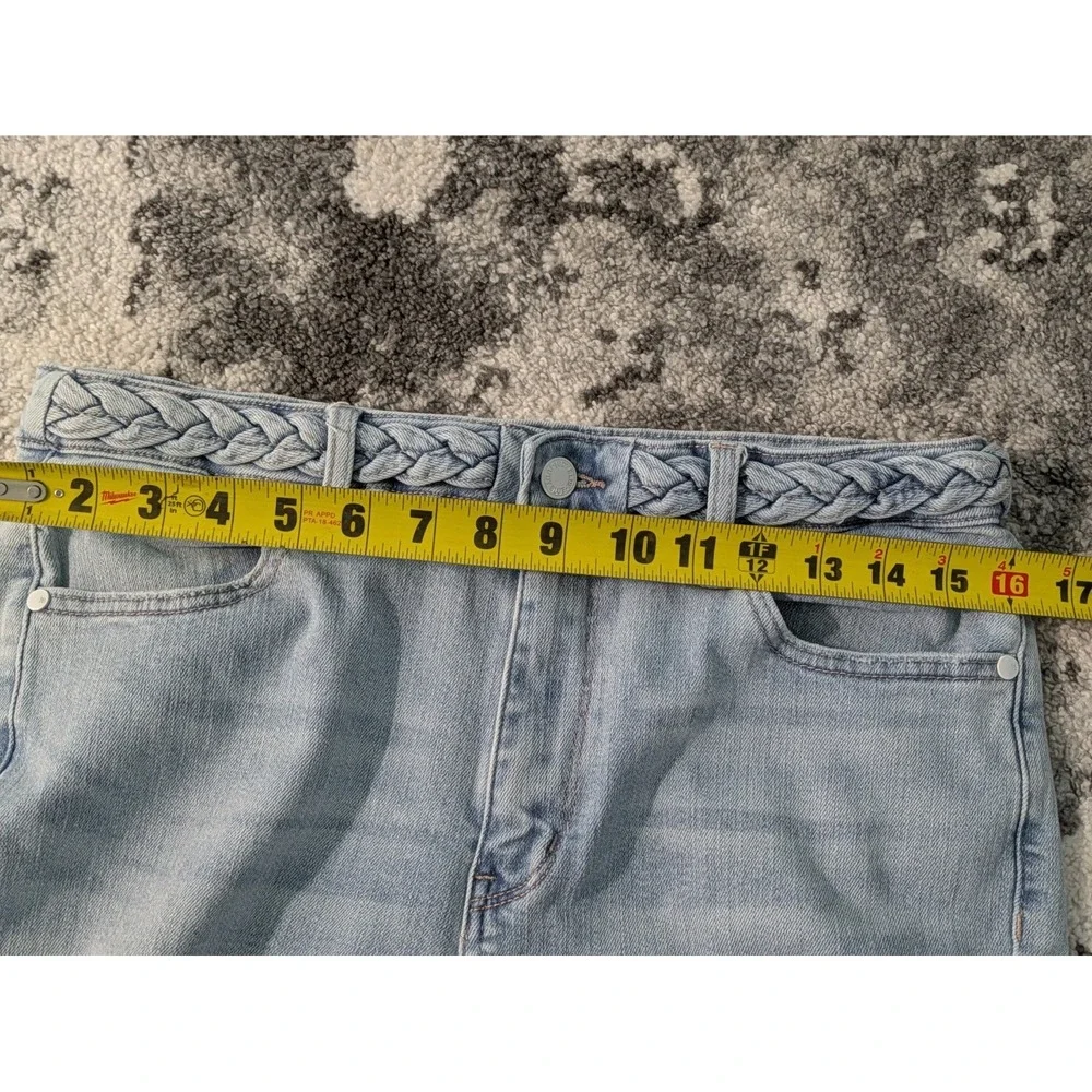 Judy Blue Women‎ Jeans 11/30 Wide Leg Fit Light Wash 90s High Rise Stretch - Picture 8 of 10